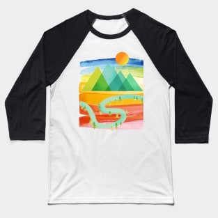 On the Rainbow Road Baseball T-Shirt